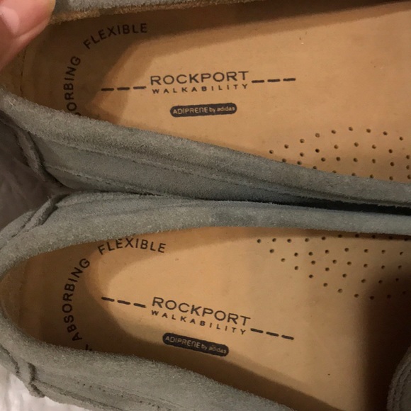 Rockport Graphite Suede Slip on Loafer Shoes